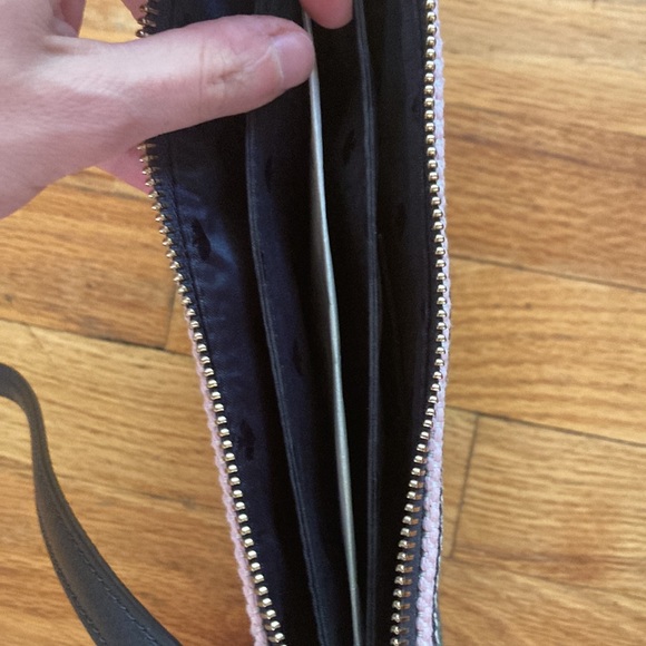 NWT Kate Spade Triple Gusset Crossbody Purse w Jackson Boardwalk Stripes Pattern - Picture 6 of 8